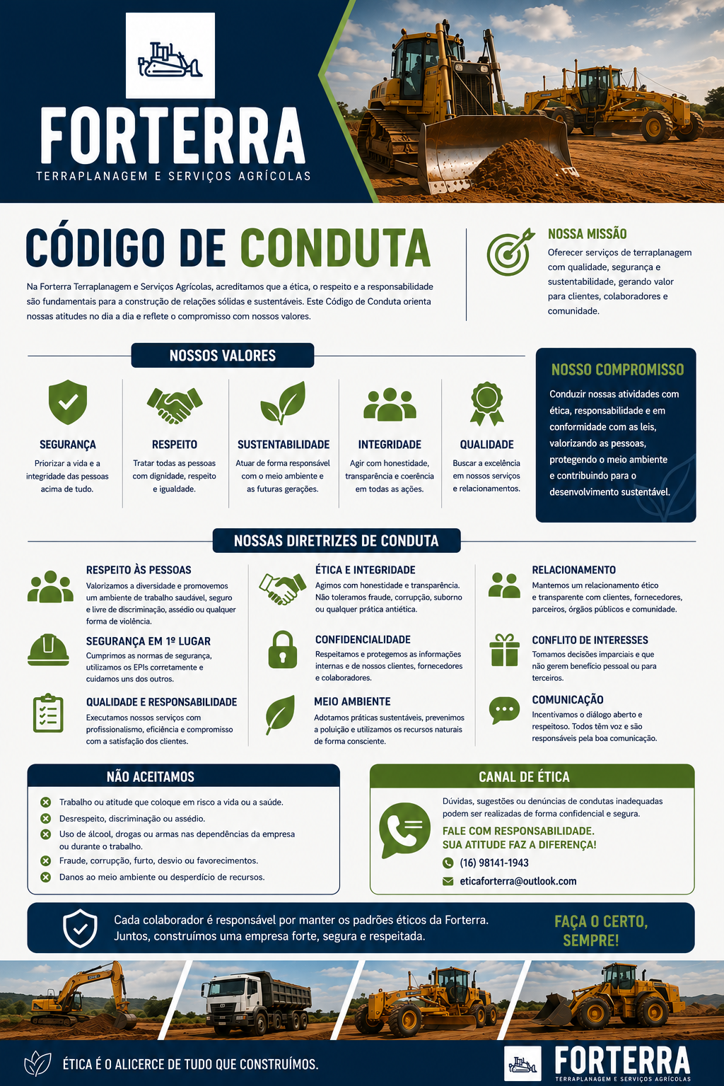 Código de Conduta — documento integral da Forterra