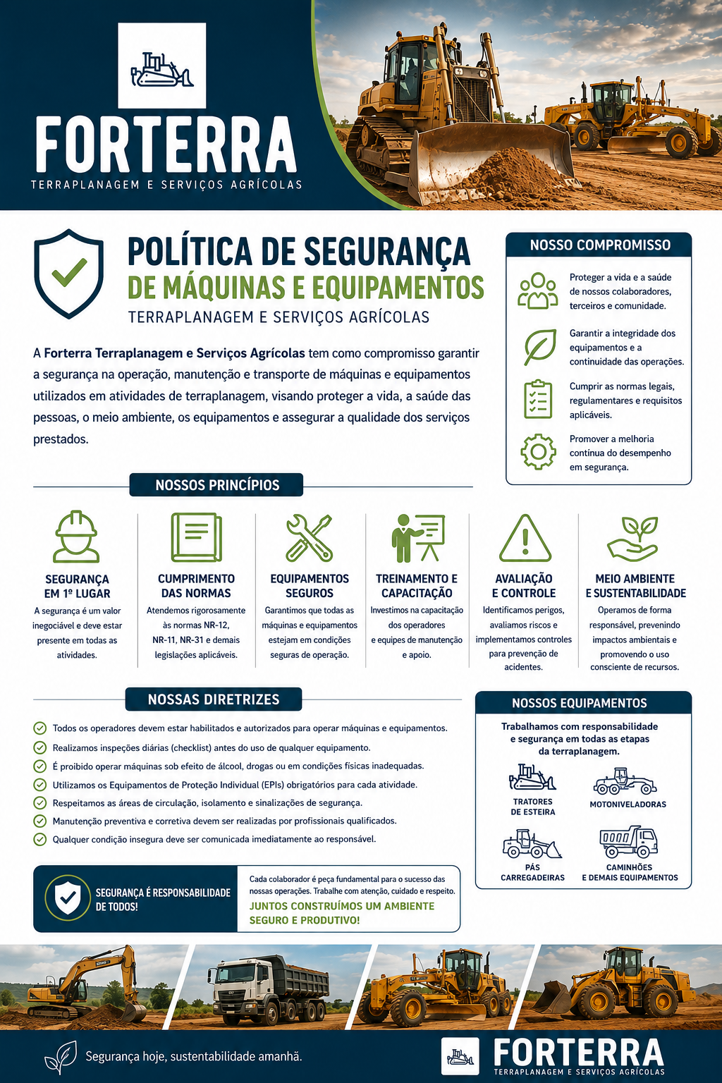 Política de Segurança de Máquinas e Equipamentos — documento integral da Forterra